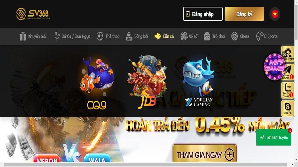 Tải game bắn cá miễn phí tại nhà cái Sv368 2 Chơi game bắn cá miễn phí tại đâu