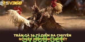 Trận đá gà 24 tỷ lớn nhất lịch sử Việt Nam | SV368 60 Thông tin trận đá gà 24 tỷ – nhà cái Sv368